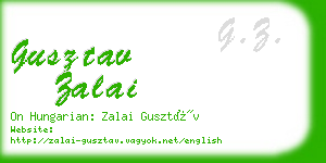 gusztav zalai business card